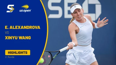 Ekaterina Alexandrova [13] vs. Xinyu Wang (CHN) - 2. Runde - Highlights