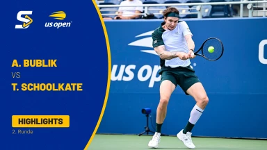 Alexander Bublik (KAZ) [23] vs. Tristan Schoolkate (AUS) - 2. Runde - Highlights