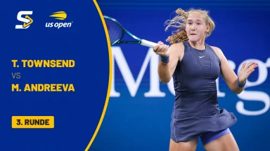 Taylor Townsend (USA) vs. Mirra Andreeva [5] - 3. Runde - kommentiert von Dennis Heinemann - Arthur Ashe Stadium