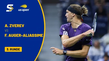 Alexander Zverev (GER) [3] vs. Felix Auger-Aliassime (CAN) [25] - 3. Runde - kommentiert von Andreas Thies - Louis Armstrong Stadium