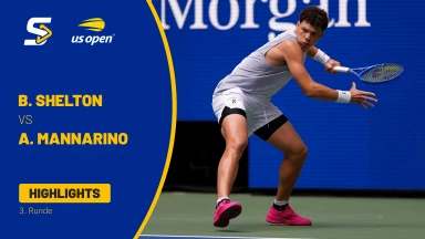 Ben Shelton (USA) [6] vs. Adrian Mannarino (FRA) - 3. Runde - kommentiert von Ulf Kahmke & Jonas Hartenstein - Louis Armstrong Stadium - Highlights