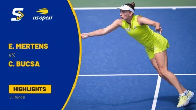 Elise Mertens (BEL) [19] vs. Cristina Bucsa (ESP) - 3. Runde - Stadium 17 - Highlights