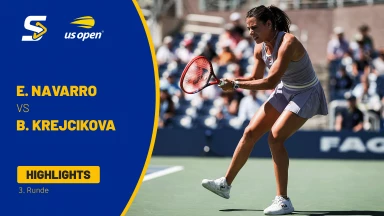 Emma Navarro (USA) [10] vs. Barbora Krejcikova (CZE) - 3. Runde - kommentiert von Nicky Geuer - Grandstand - Highlights