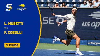 Lorenzo Musetti (ITA) [10] vs. Flavio Cobolli (ITA) [24] - 3. Runde - Louis Armstrong Stadium