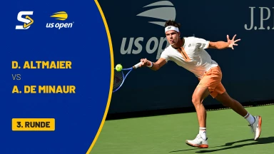 Daniel Altmaier (GER) vs. Alex De Minaur (AUS) [8] - 3. Runde - kommentiert von Matthias Stach & Boris Becker -  Stadium 17