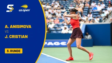 Amanda Anisimova (USA) [8] vs. Jacqueline Cristian (ROU) - 3. Runde - Grandstand