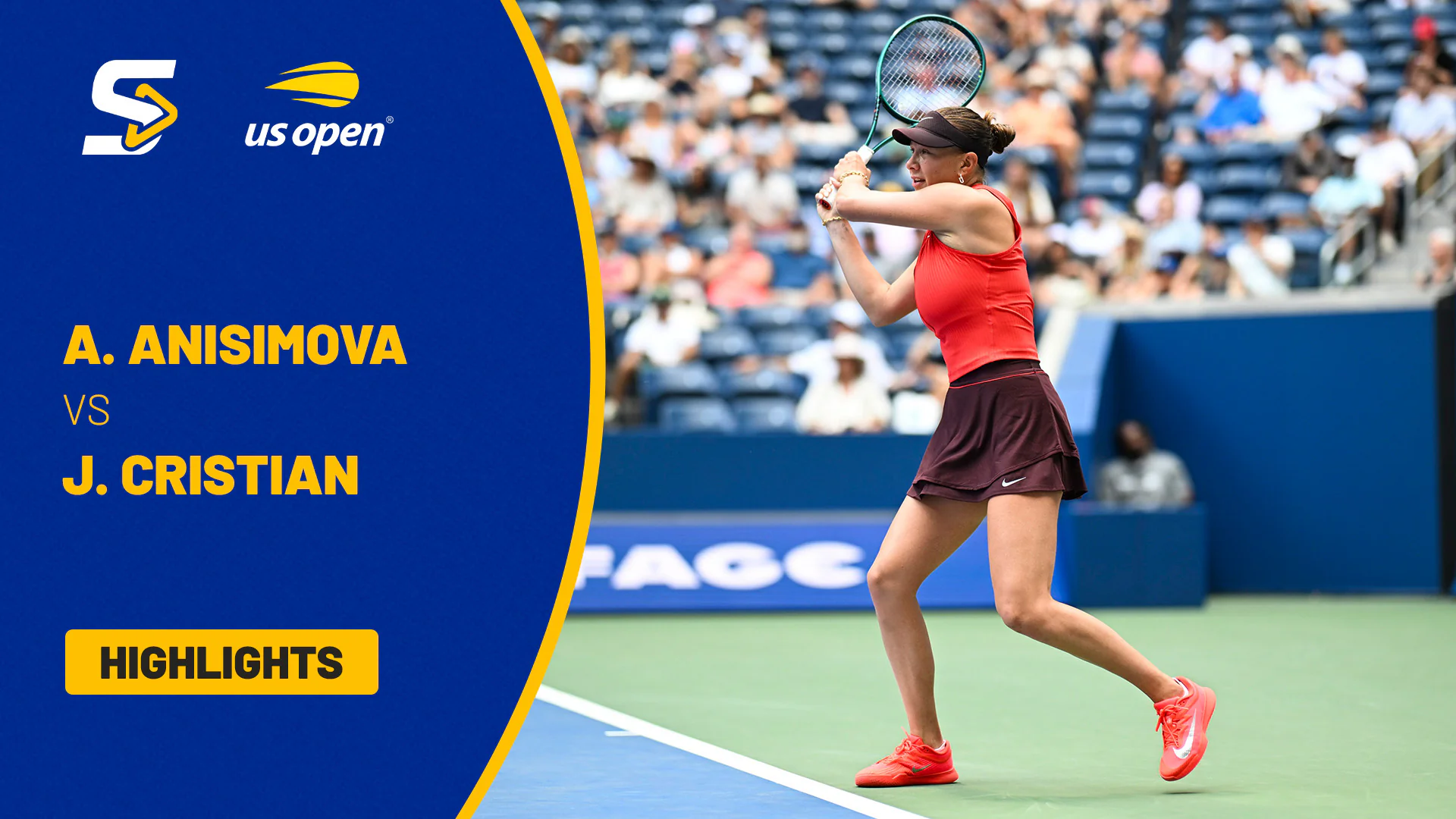 Amanda Anisimova (USA) [8] vs. Jacqueline Cristian (ROU) - 3. Runde ...