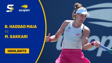 Beatriz Haddad Maia (BRA) [18] vs. Maria Sakkari (GRE) - 3. Runde - Highlights
