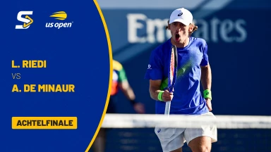 Leandro Riedi (SUI) vs. Alex De Minaur (AUS) [8] - Achtelfinale - kommentiert von Andreas Thies - Louis Armstrong Stadium