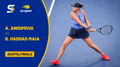 Amanda Anisimova (USA) [8] vs. Beatriz Haddad Maia (BRA) [18] - Achtelfinale - Arthur Ashe Stadium