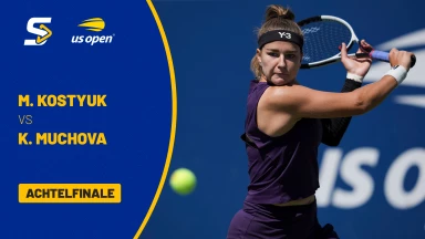 Marta Kostyuk (UKR) [27] vs. Karolina Muchova (CZE) [11] - Achtelfinale - kommentiert von Andreas Thies - Grandstand