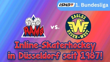 [1. Bundesliga Skaterhockey] Düsseldorf RAMS 1 vs. ESC Eagles Essen-West 1