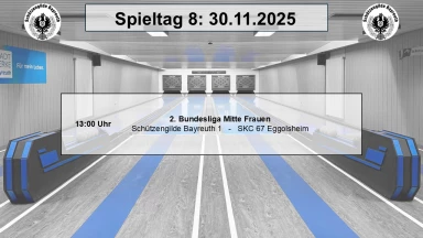 2. Bundesliga Mitte 120 Frauen: Schützengilde Bayreuth - SKC 67 Eggolsheim