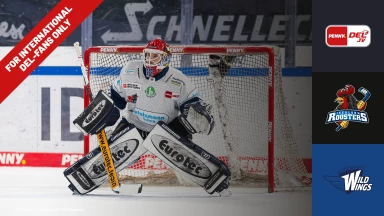 For international fans only - DEL: Iserlohn Roosters vs. Schwenninger Wild Wings