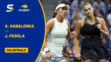 Aryna Sabalenka [1] vs. Jessica Pegula (USA) [4] - Halbfinale - kommentiert von Matthias Stach & Boris Becker - Arthur Ashe Stadium
