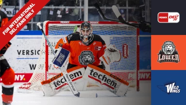 For international fans only - DEL: Löwen Frankfurt vs. Schwenninger Wild Wings