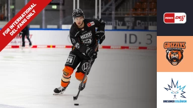 For international fans only - DEL: Grizzlys Wolfsburg vs. Dresdner Eislöwen