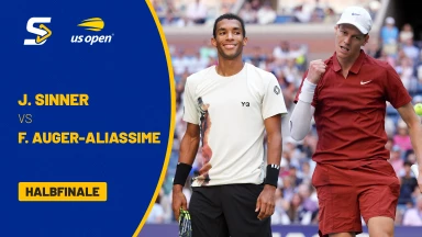 Jannik Sinner (ITA) [1] vs. Felix Auger-Aliassime (CAN) [25] - Halbfinale - kommentiert von Markus Theil & Barbara Rittner - Arthur Ashe Stadium