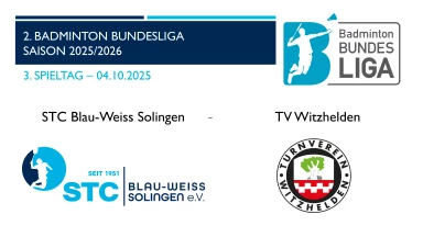 2. Badminton BL Nord: STC Blau-Weiss Solingen - TV Witzhelden