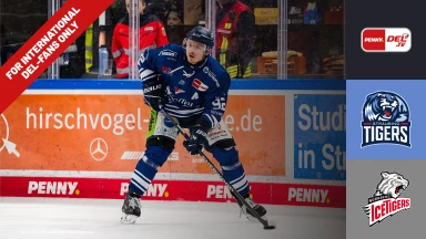 For international fans only - DEL: Straubing Tigers vs. Nürnberg Ice Tigers