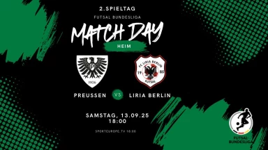 2. Spieltag: SC Preußen Münster vs. Liria Berlin - Futsal Bundesliga