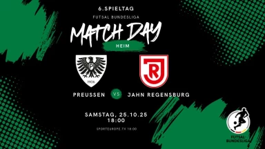 6. Spieltag: SC Preußen Münster vs. Jahn Regensburg - Futsal Bundesliga