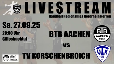 For Free ! Handball Männer Regionalliga Nordrhein BTB Aachen - TV Korschenbroich