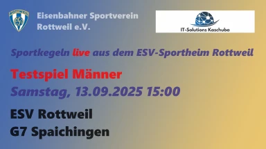 Testspiel Männer | ESV Rottweil - G7 Spaichingen