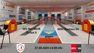 2. Bundesliga Ost 120 Männer: SKV Rot-Weiß Zerbst II - MSV Bautzen 04