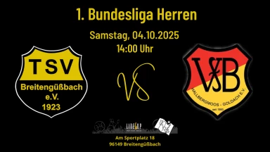 1. Bundesliga 120 Männer: TSV Breitengüßbach -  VFB Hallbergmoos-Goldbach
