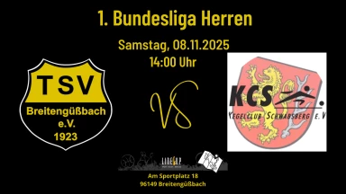 1. Bundesliga 120 Männer: TSV Breitengüßbach - KC Schwabsberg