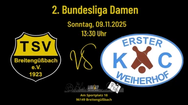 2. Bundesliga 120 Damen: TSV Breitengüßbach - 1. KC Weiherhofer