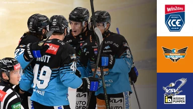 win2day ICE Hockey League: Steinbach Black Wings Linz vs. EC iDM Wärmepumpen VSV
