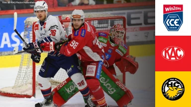 win2day ICE Hockey League: EC-KAC vs. HC Falkensteiner Pustertal Wölfe
