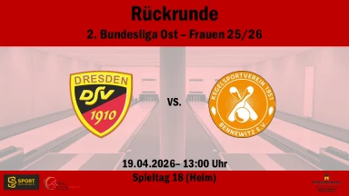 2. Bundesliga Ost 120 Frauen: Dresdner SV 1910 vs. KSV Bennewitz