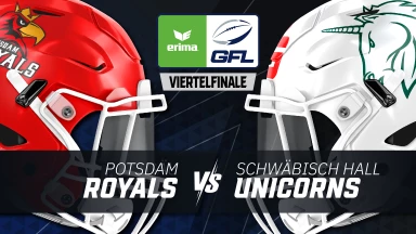 GFL Viertelfinale: Potsdam Royals vs. Schwäbisch Hall Unicorns