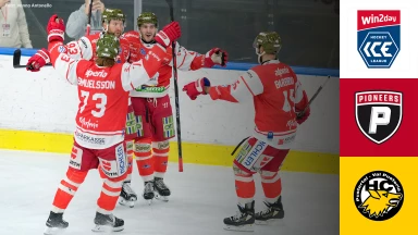 win2day ICE Hockey League: Pioneers Vorarlberg vs. HC Falkensteiner Pustertal Wölfe