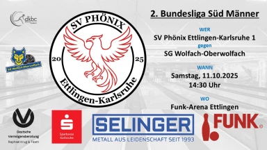 2. Bundesliga Süd 120 Männer: SV Phönix EK 1 - SG Wolfach-Oberwolfach 1