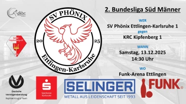 2. Bundesliga Süd 120 Männer: SV Phönix EK 1 - KRC Kipfenberg 1