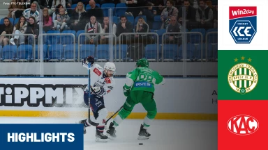 win2day ICE Hockey League: FTC-Telekom Budapest vs. EC-KAC | Highlights