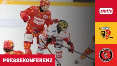 DEL2: ESV Kaufbeuren vs. Eispiraten Crimmitschau I Pressekonferenz