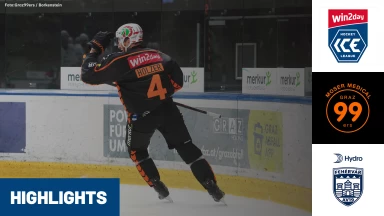 win2day ICE Hockey League: Moser Medical Graz99ers vs. Hydro Fehervar AV 19 | Highlights