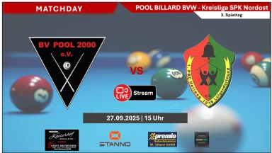 BV Pool 2000 III vs 1. PBC Hellweg VII - Tisch 1