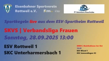 SKVS | Verbandsliga Frauen | ESV Rottweil 1 - SKC Unterharmersbach 1 +X1