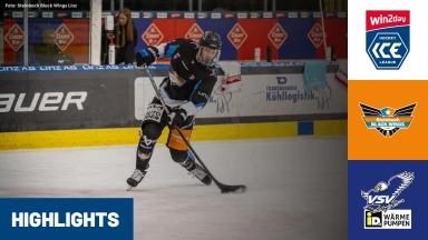 win2day ICE Hockey League: Steinbach Black Wings Linz vs. EC iDM Wärmepumpen VSV | Highlights