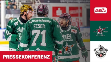 DEL2: Starbulls Rosenheim vs. Eisbären Regensburg I Pressekonferenz