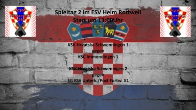 Spieltag 2 im ESV Heim
