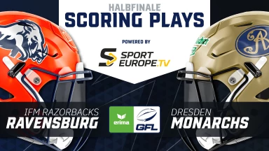 GFL: Hart umkämpftes Halbfinale zwischen den IFM Razorbacks Ravensburg und den Dresden Monarchs!