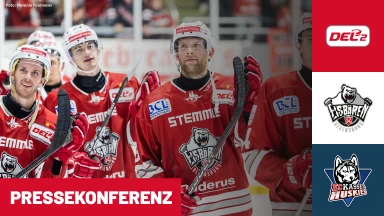 DEL2: Eisbären Regensburg vs. EC Kassel Huskies I Pressekonferenz