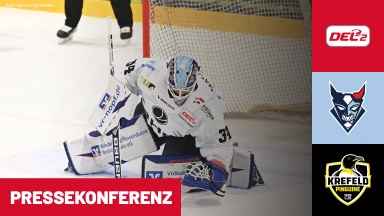 DEL2: Blue Devils Weiden vs. Krefeld Pinguine I Pressekonferenz